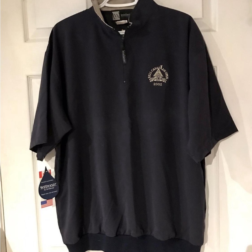 Wetwear by Levelwear Water Repellent Pullover with Bell Canadian Open 2002 Logo